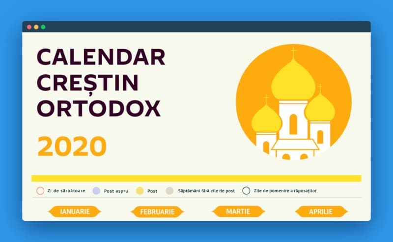 Calendar crestin ortodox 2020