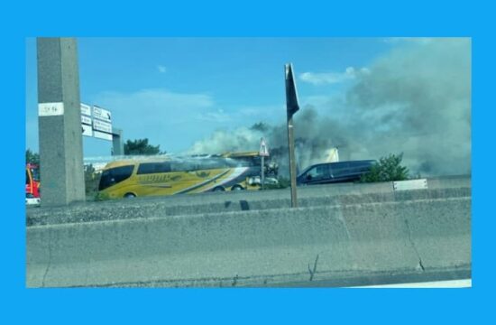 autocarul Portugalia-Moldova a luat foc
